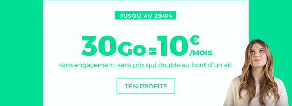 30Go à 10 euros par mois